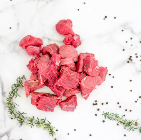 diced beef