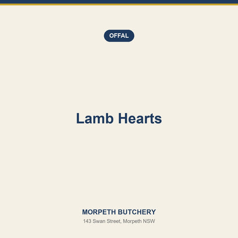 Lamb Hearts — Morpeth Butchery