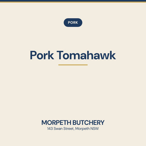 Pork Tomahawk — Morpeth Butchery
